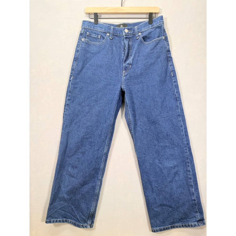 Banana Republic Womens High Rise Wide Leg Button Fly Blue Jeans‎ Size 30